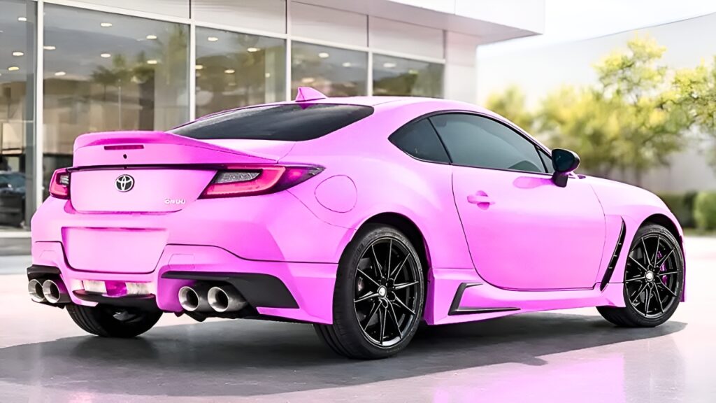 Auto Deportivo Toyota GR86 con Vinilo Rosa Millennial Brillante – Diseño Personalizado, Estilo Moderno y Espíritu Deportivo