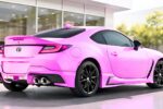 Auto Deportivo Toyota GR86 con Vinilo Rosa Millennial Brillante – Diseño Personalizado, Estilo Moderno y Espíritu Deportivo